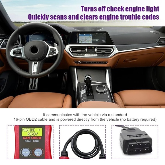 NWT Diagnostic Scanner Code Reader Automotive Engine Fault Scanner - Picture 3 of 10